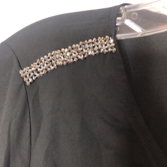 NWT JM Collection glitter semi sheer womans Top Blouse Floral New with tags NWT - Picture 6 of 10